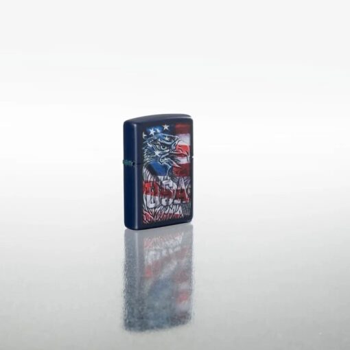 Zippo Eagle Flag Design Navy Matte - 48189 - Hình ảnh 7