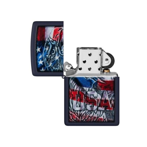 Zippo Eagle Flag Design Navy Matte - 48189 - Hình ảnh 2