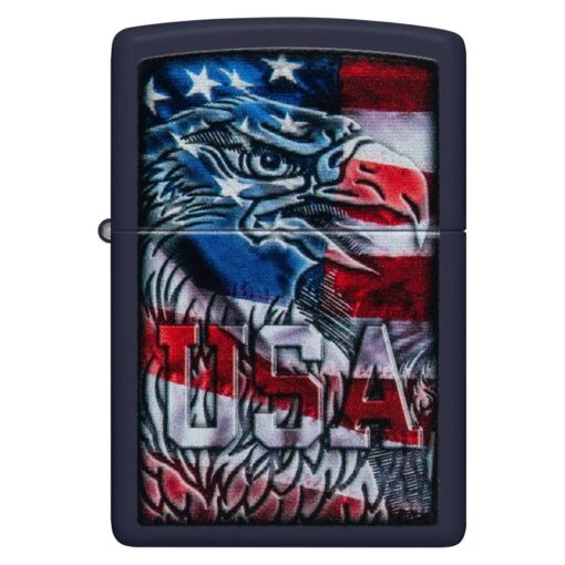 Zippo Eagle Flag Design Navy Matte - 48189 - Hình ảnh 3