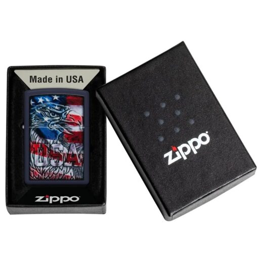 Zippo Eagle Flag Design Navy Matte - 48189 - Hình ảnh 6