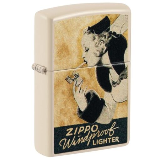 Zippo Windy Design Flat Sand - 48198
