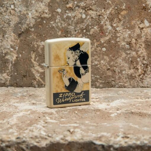 Zippo Windy Design Flat Sand - 48198 - Hình ảnh 7