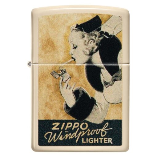 Zippo Windy Design Flat Sand - 48198 - Hình ảnh 3