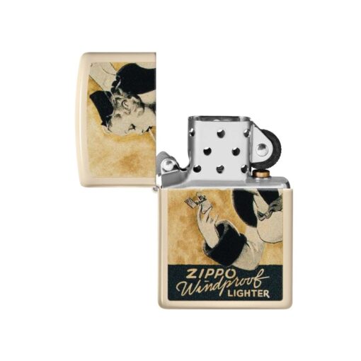 Zippo Windy Design Flat Sand - 48198 - Hình ảnh 2