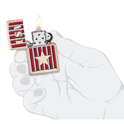 Zippo USA Design Flat Sand - 48204 - Hình ảnh 5