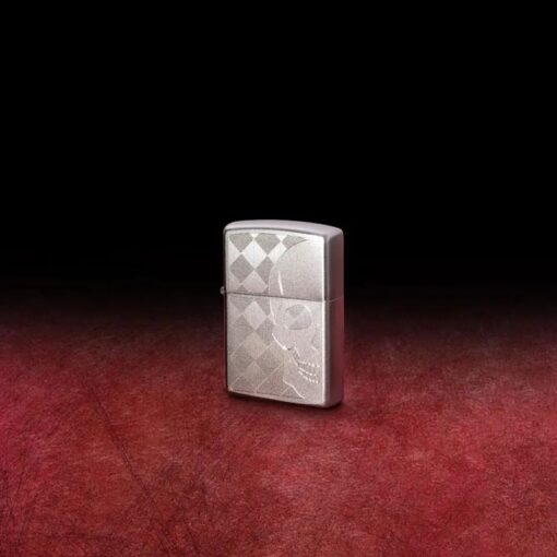 Zippo Skull Design Auto Engraved Satin Chrome - 48208 - Hình ảnh 7