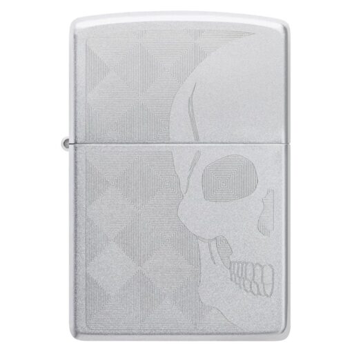 Zippo Skull Design Auto Engraved Satin Chrome - 48208 - Hình ảnh 3