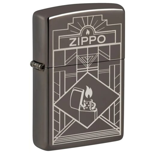 Zippo Art Deco Design Black Ice - 48247