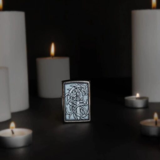 Zippo Medieval Dragon and Blade Street Chrome - 48365 - Hình ảnh 7