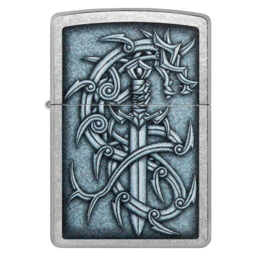 Zippo Medieval Dragon and Blade Street Chrome - 48365 - Hình ảnh 3