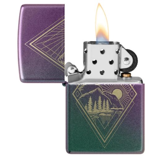Zippo Geometric Outdoor Design Iridescent - 48382 - Hình ảnh 4