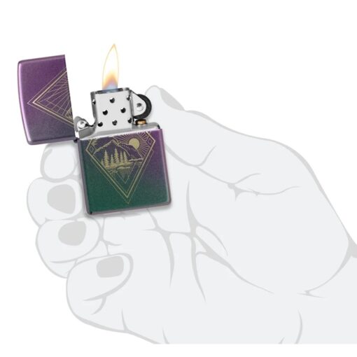 Zippo Geometric Outdoor Design Iridescent - 48382 - Hình ảnh 5