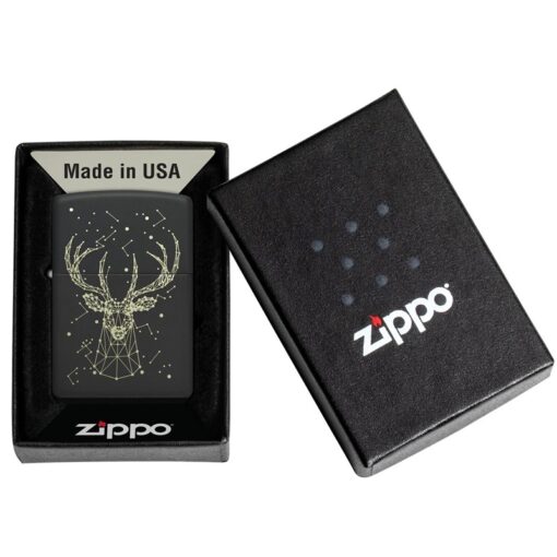 Zippo Deer Constellation Design Black Matte - 48385 - Hình ảnh 6