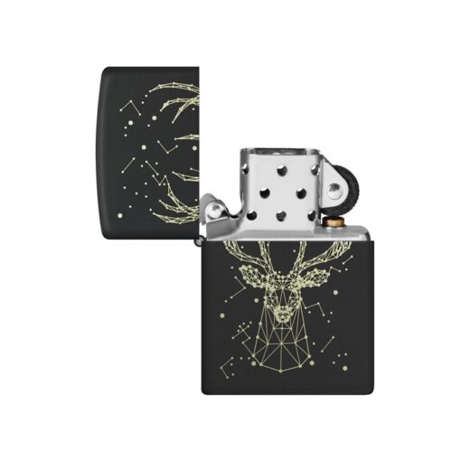 Zippo Deer Constellation Design Black Matte - 48385 - Hình ảnh 2