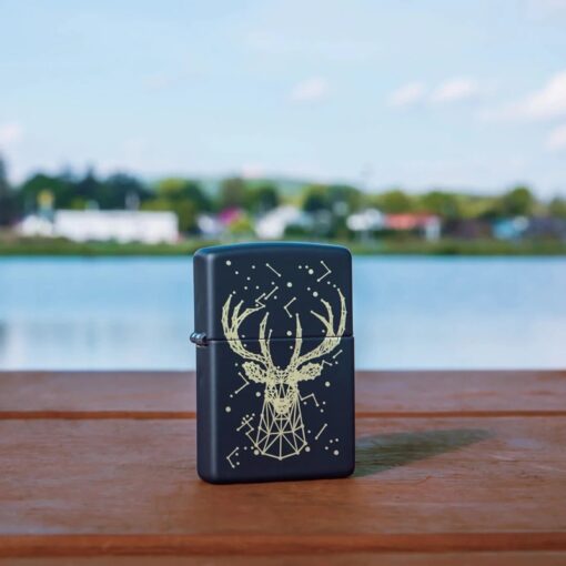 Zippo Deer Constellation Design Black Matte - 48385 - Hình ảnh 7