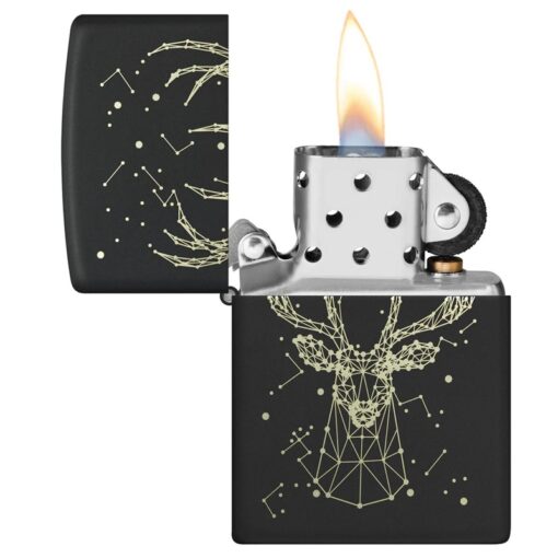 Zippo Deer Constellation Design Black Matte - 48385 - Hình ảnh 4