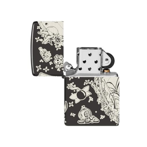 Zippo Laser 360° Pirates Treasure Design High Polish Black - 48398 - Hình ảnh 2