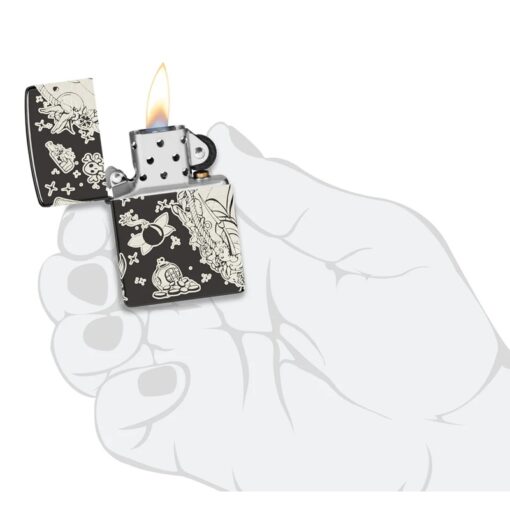 Zippo Laser 360° Pirates Treasure Design High Polish Black - 48398 - Hình ảnh 9