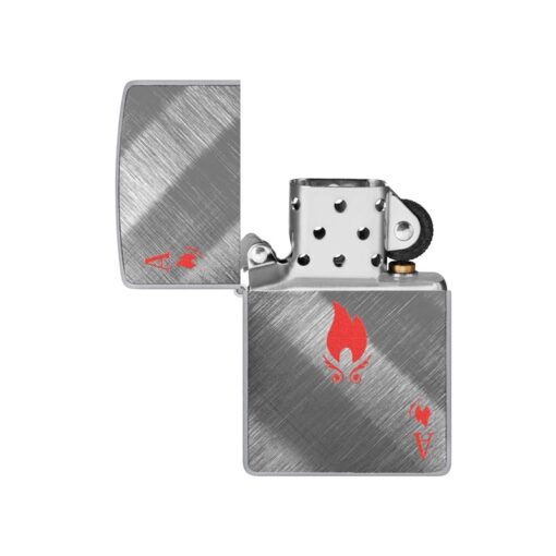 Zippo Flame Ace Design Diagonal Weave - 48451 - Hình ảnh 2