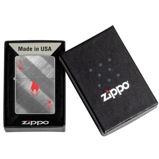 Zippo Flame Ace Design Diagonal Weave - 48451 - Hình ảnh 6