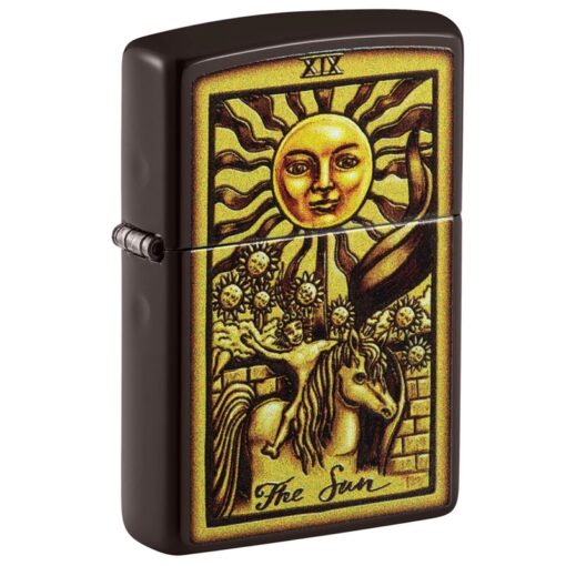 Zippo The Sun Tarot Card Design Brown - 48452