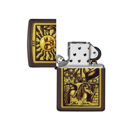 Zippo The Sun Tarot Card Design Brown - 48452 - Hình ảnh 2