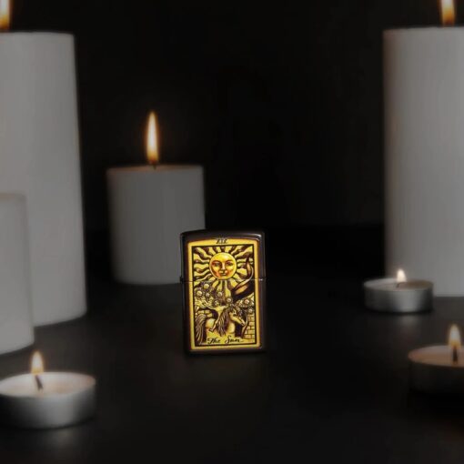 Zippo The Sun Tarot Card Design Brown - 48452 - Hình ảnh 7