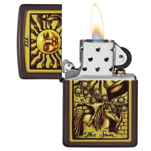 Zippo The Sun Tarot Card Design Brown - 48452 - Hình ảnh 4