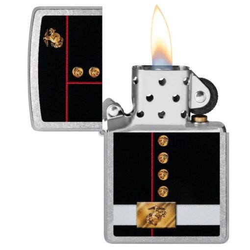 Zippo U.S Marines Corps Dress Blues Street Chrome - 48550 - Hình ảnh 4