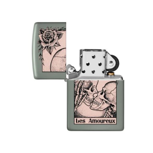 Zippo Death Kiss Design Sage - 48594 - Hình ảnh 2