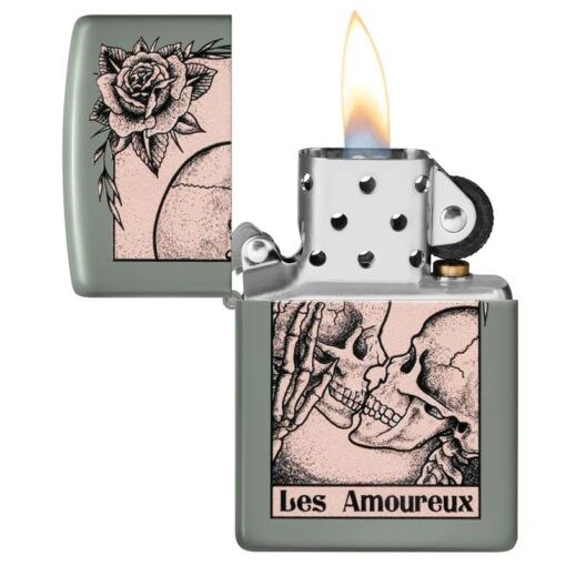 Zippo Death Kiss Design Sage - 48594 - Hình ảnh 4