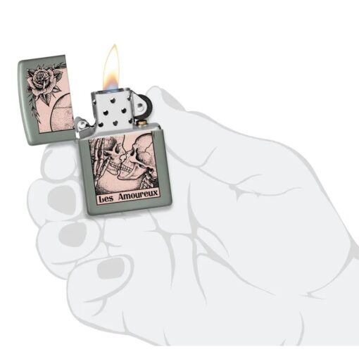 Zippo Death Kiss Design Sage - 48594 - Hình ảnh 5