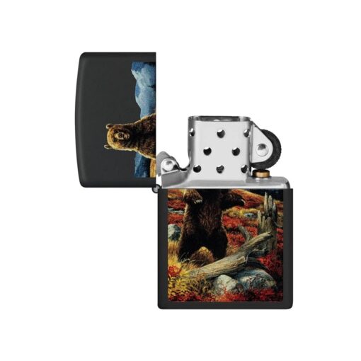 Zippo Linda Pickens Bear Design Black Matte - 48597 - Hình ảnh 2