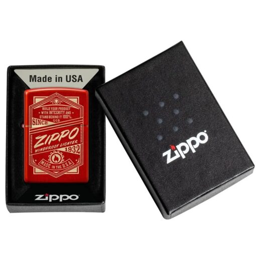 Zippo It Works Design Metallic Red - 48620 - Hình ảnh 6