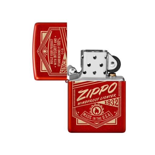 Zippo It Works Design Metallic Red - 48620 - Hình ảnh 2