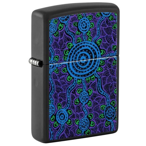 Zippo John Smith Gumbula Black Light Design Black Matte - 48625