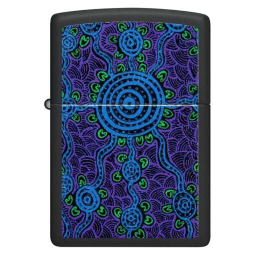 Zippo John Smith Gumbula Black Light Design Black Matte - 48625 - Hình ảnh 3