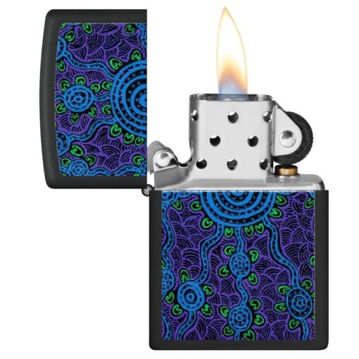 Zippo John Smith Gumbula Black Light Design Black Matte - 48625 - Hình ảnh 5