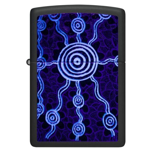 Zippo John Smith Gumbula Black Light Design Black Matte - 48625 - Hình ảnh 4