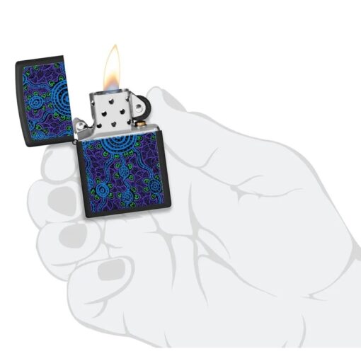 Zippo John Smith Gumbula Black Light Design Black Matte - 48625 - Hình ảnh 6