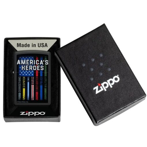 Zippo Buckwear America’s Heroes Design Black Matte - 48634 - Hình ảnh 6