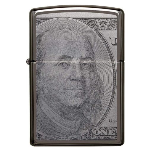 Zippo Hundred Dollar Bill Black Ice - 49025 - Hình ảnh 3