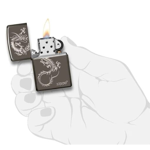 Zippo Chinese Dragon Black Ice - 49030 - Hình ảnh 5