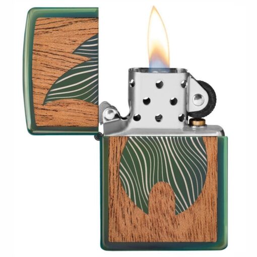 Zippo Woodchuck Zippo Flame High Polish Green - 49057 - Hình ảnh 4