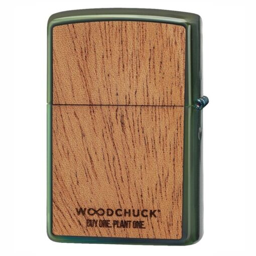 Zippo Woodchuck Zippo Flame High Polish Green - 49057 - Hình ảnh 5