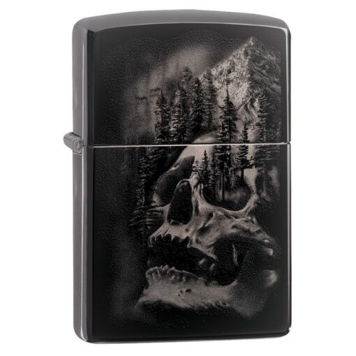 Zippo Skull Mountain Black Ice - 49141