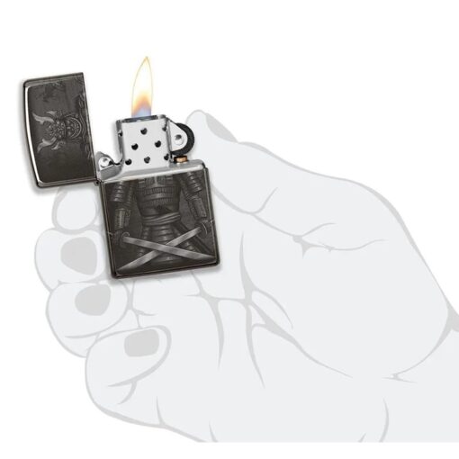 Zippo Knight Fight Design High Polish Black - 49292 - Hình ảnh 9