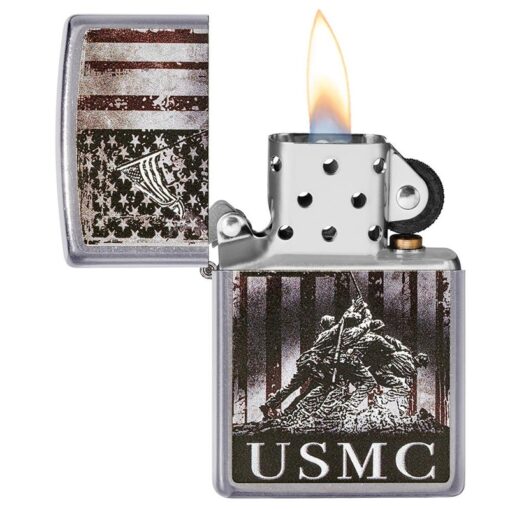 Zippo U.S. Marine Corps. Street Chrome - 49316 - Hình ảnh 4