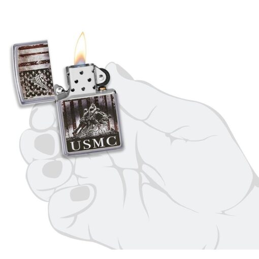 Zippo U.S. Marine Corps. Street Chrome - 49316 - Hình ảnh 5