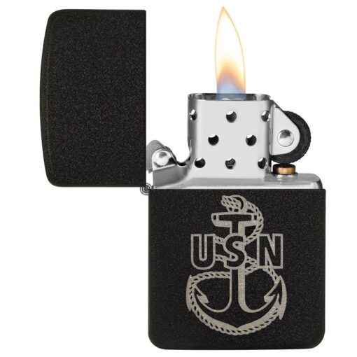 Zippo U.S. Navy Replica Black Crackle - 49318 - Hình ảnh 4